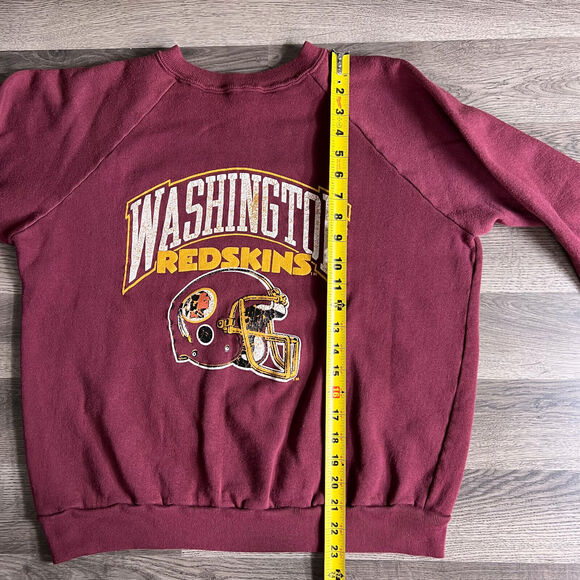 VTG Washington Redskins Sweatshirt Fits Large Raglan NFL Football Champion 1980s - Picture 15 of 16